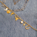 Pearl Beaded Horseshoe Charm - C172