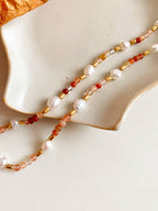 Amber Drift Pearl Necklace -  N54