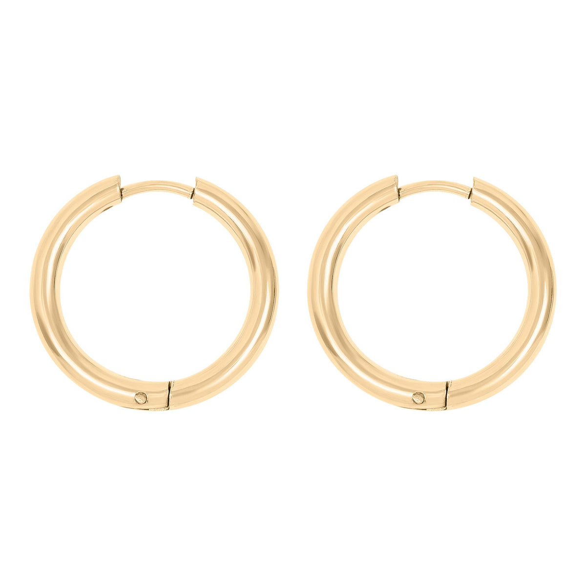Everyday Golden Circle (18mm medium) Hoop Earrings - E119