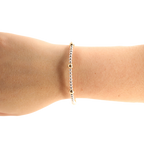 Olive Bracelet in Silver with Gold: Standard 6.75 inch