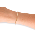 Hannah Pearl Bracelet in Gold: Standard 6.75 Inch