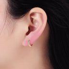 Tropic Twirl Huggie Earrings - E16