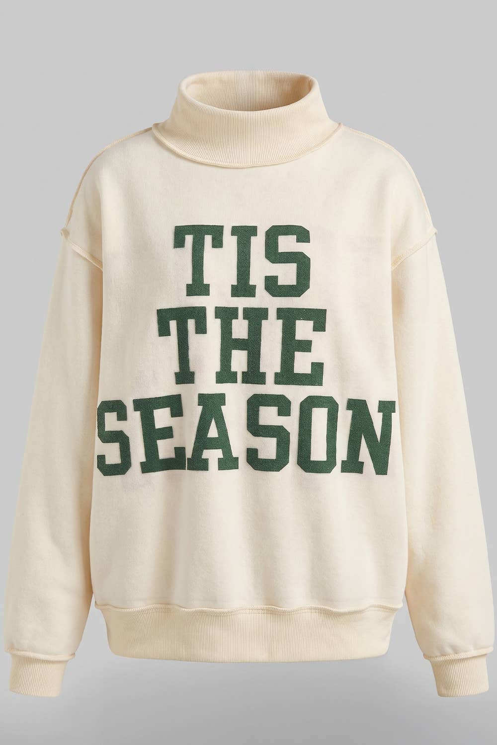 HOLLYJOLLY | Reversible Mock-Neck Sweatshirt: