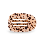 Round Flat Hair Clip | Medium | Blonde Tortoise