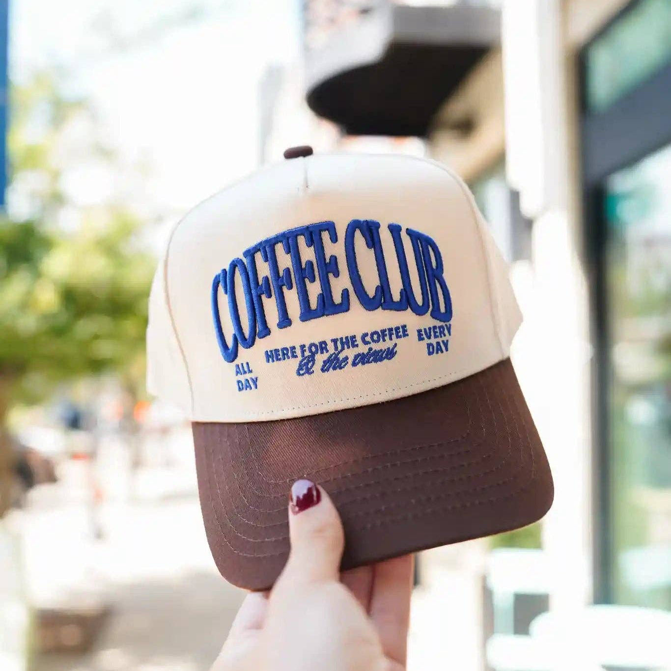 Coffee Club - Brown Vintage Trucker Hat