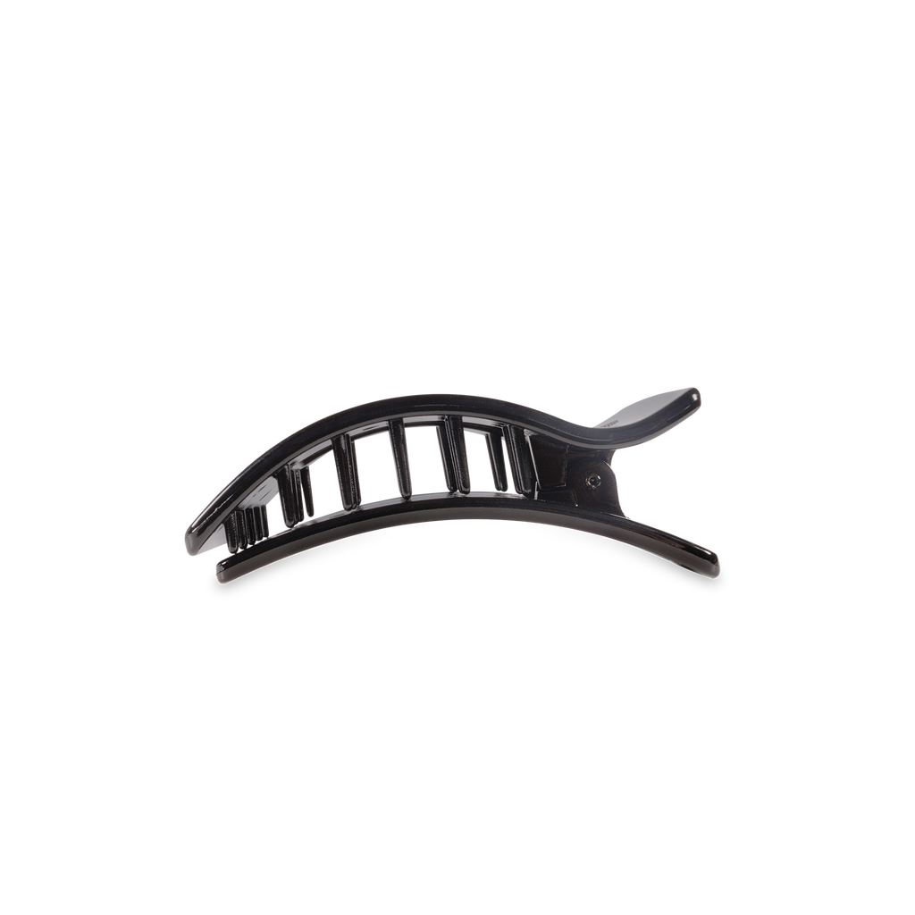 Flat Rectangle Hair Clip | Small | Jet Black