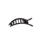 Flat Rectangle Hair Clip | Small | Jet Black