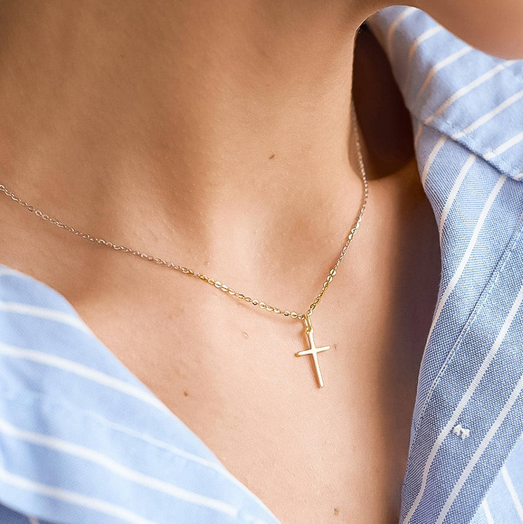 Small Cross Necklace: N140