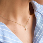 Small Cross Necklace: N140