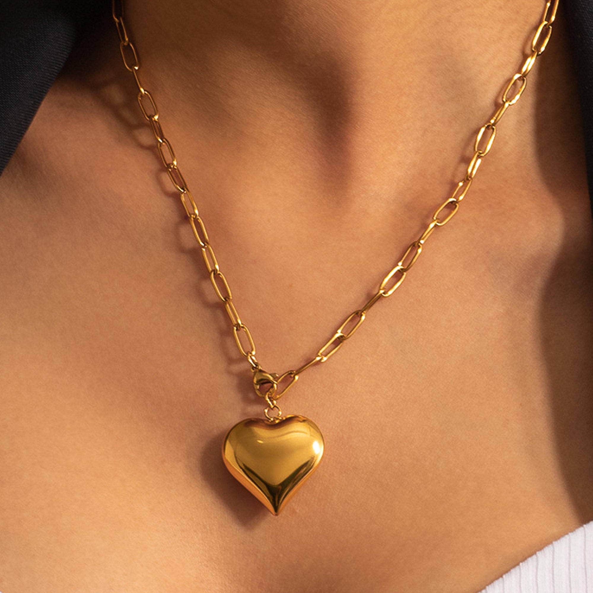 Heart Chain Necklace: N118