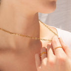 Golden Love Link Necklace - N40