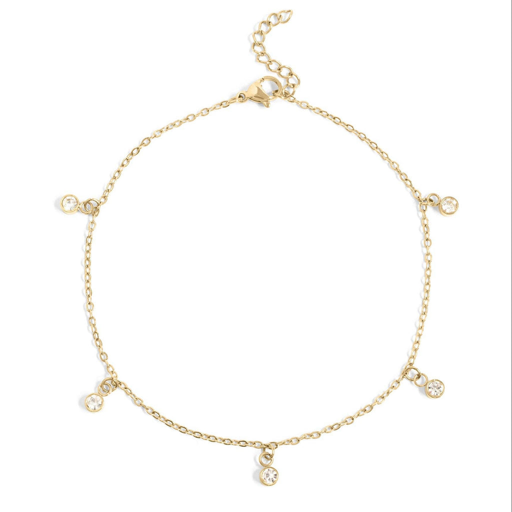 Stone Charm Anklet: K24