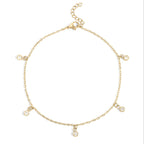 Stone Charm Anklet: K24
