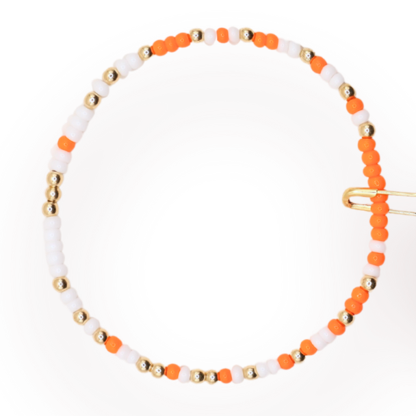 Orange & White Game Day Sprinkle - S83