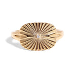 Gold Sunburst Ring - A26