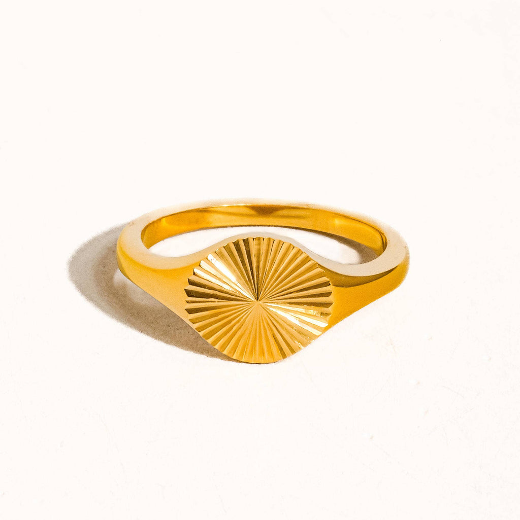Sunburst Signet Ring: A76