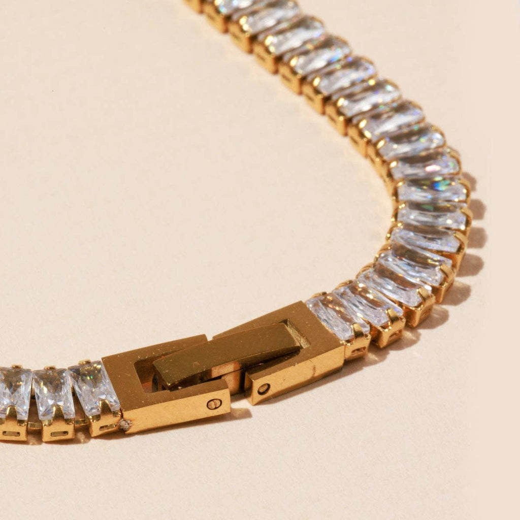 Clear Crystal Necklace - N7
