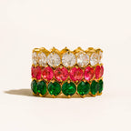 Pink Veloura CZ Eternity Ring - A80
