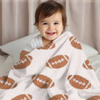 Kids Baby Football Pattern Throw Blanket: FC2