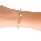 Maggie Bracelet in Gold with Silver: Standard 6.75 Inch