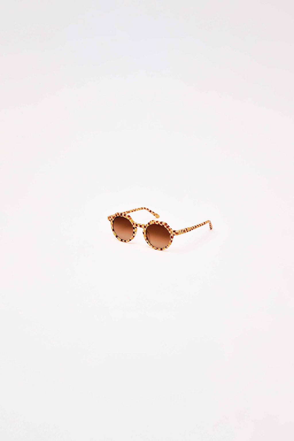 SARDINE - Georgie - Toasted Moxie Checkered Sunglasses