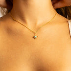 Turquoise Compass Charm - C183