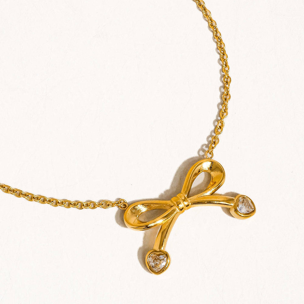Blessed Belle Bow Necklace - N44