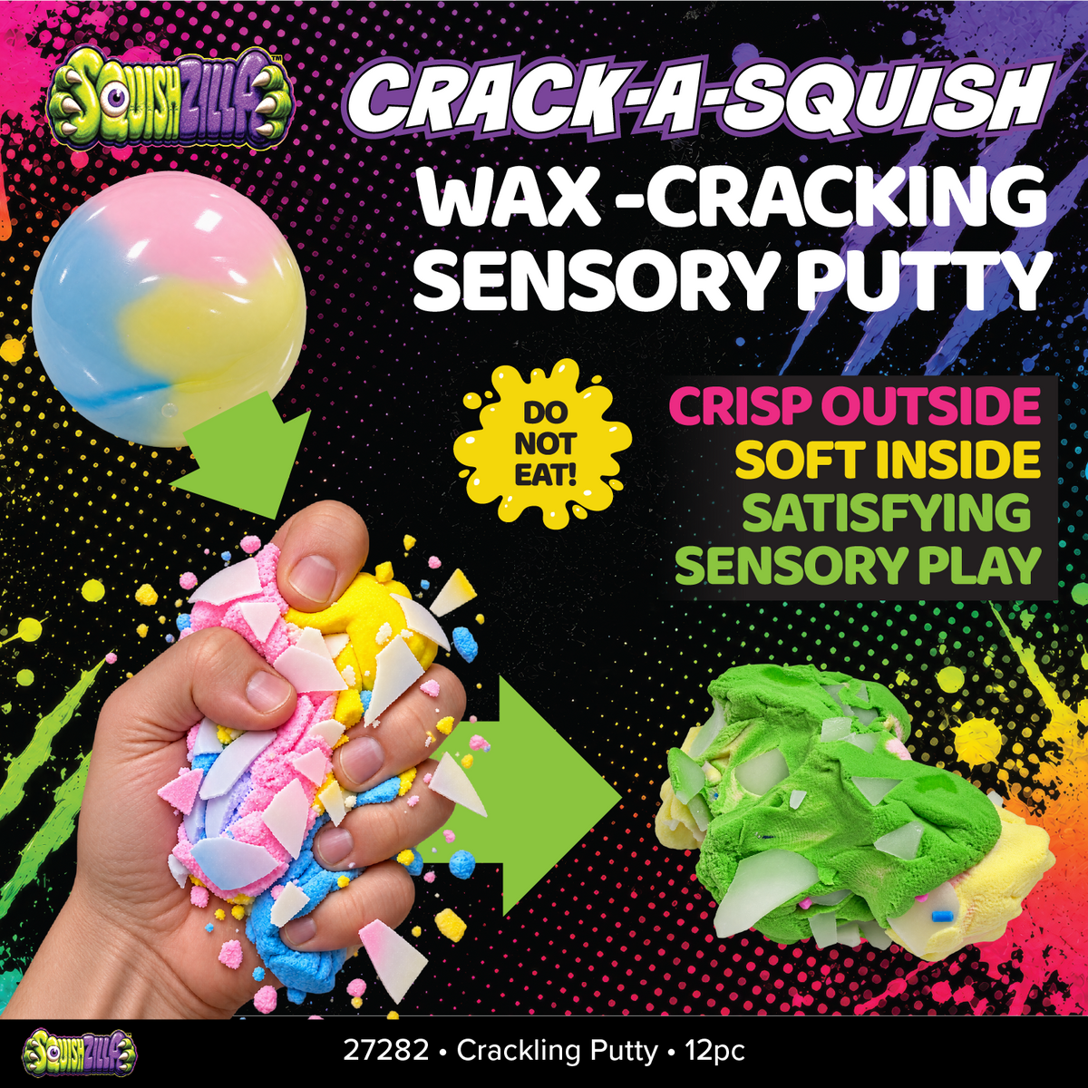 Fun Doh Wax-Cracking Sensory Colorful Putty