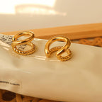Gold Braided Ear Cuff - E94