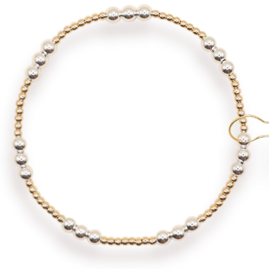ILY Bracelet in Gold with Silver - s171