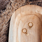 Butterfly Huggies Hoop Earrings - E8