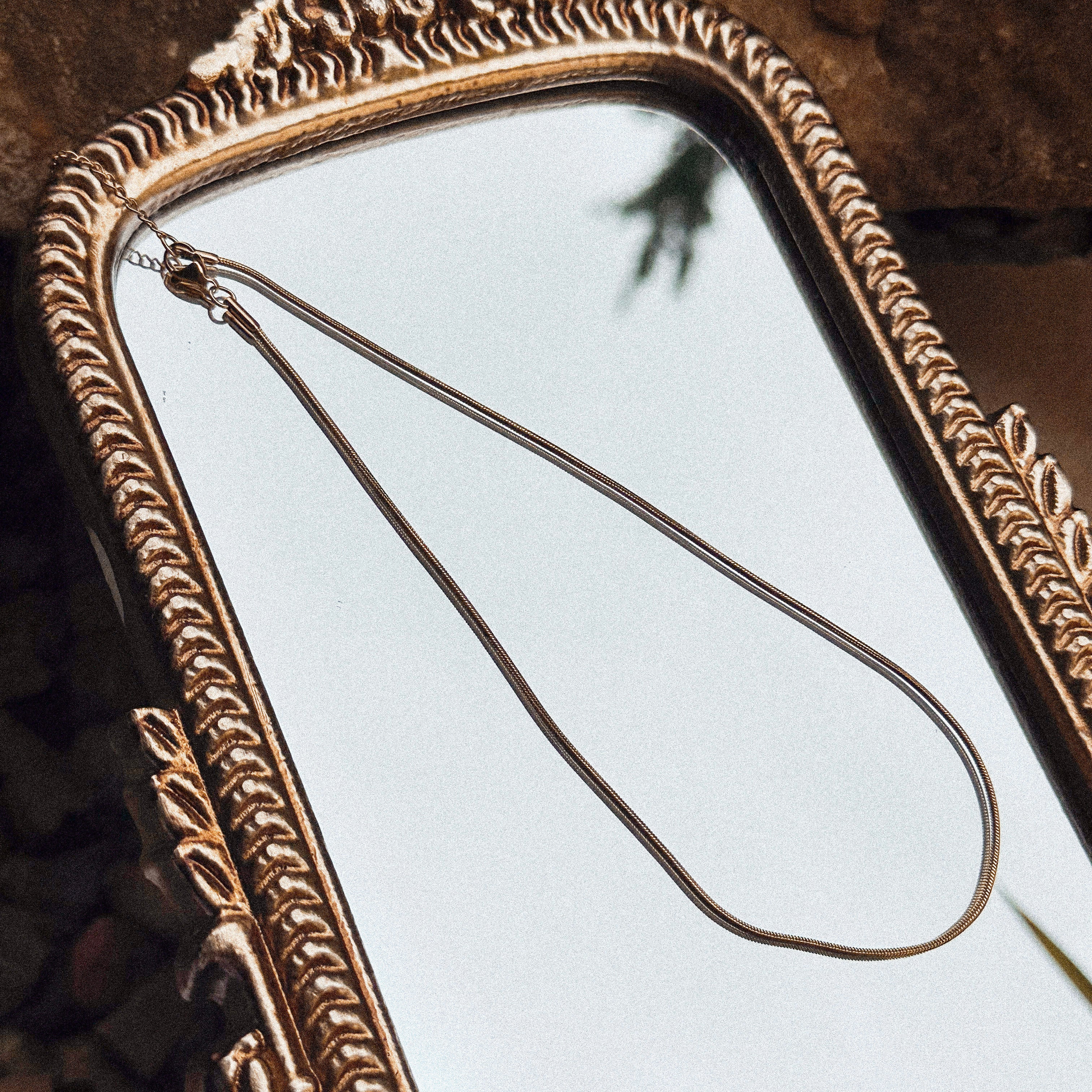 Golden Cap Necklace - N77