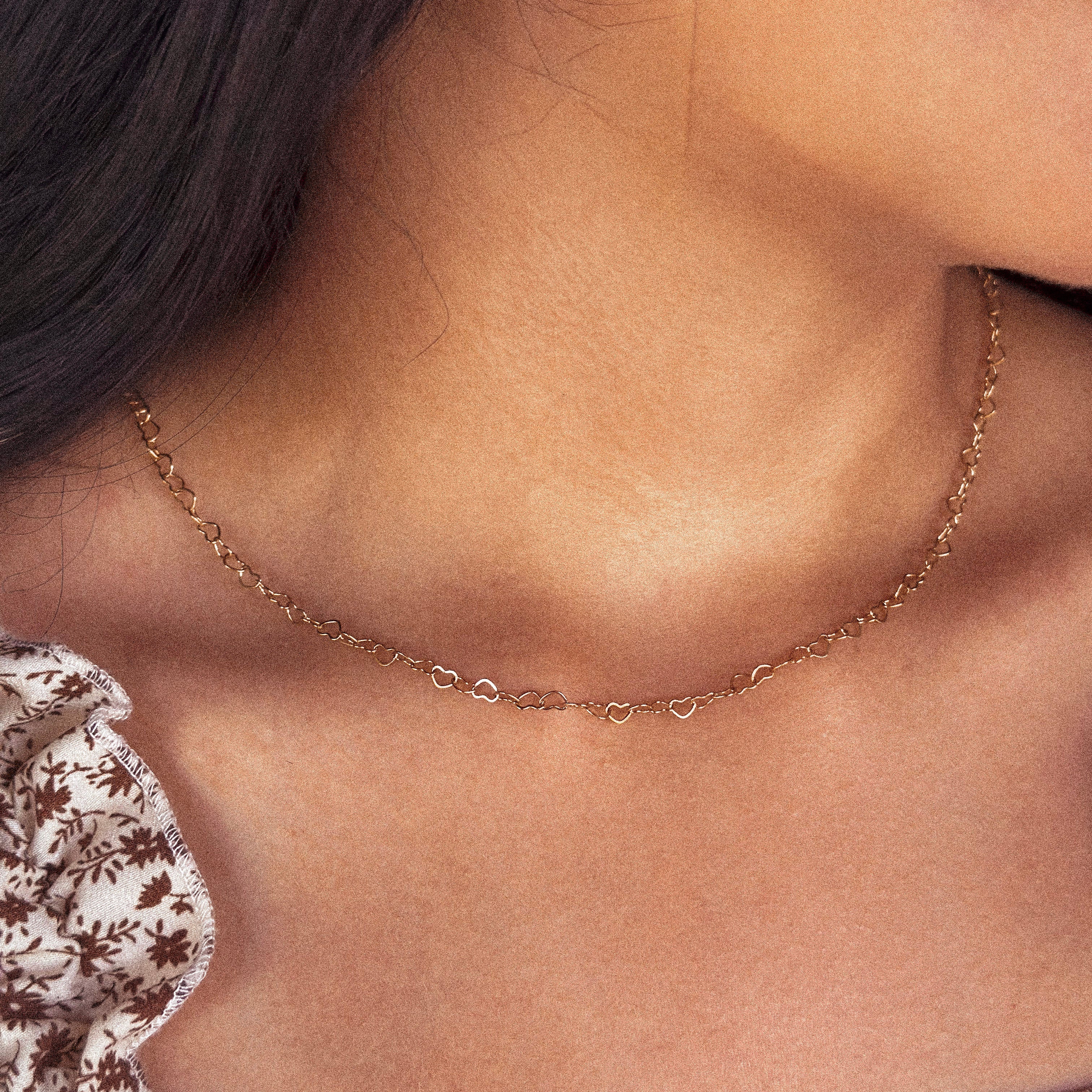 Golden Love Link Necklace - N40