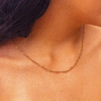 Golden Love Link Necklace - N40
