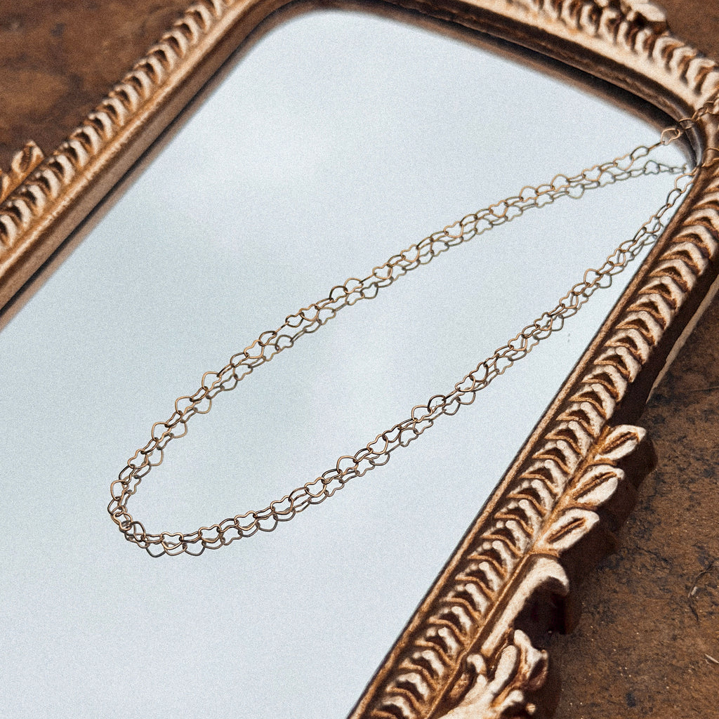 Golden Love Link Necklace - N40