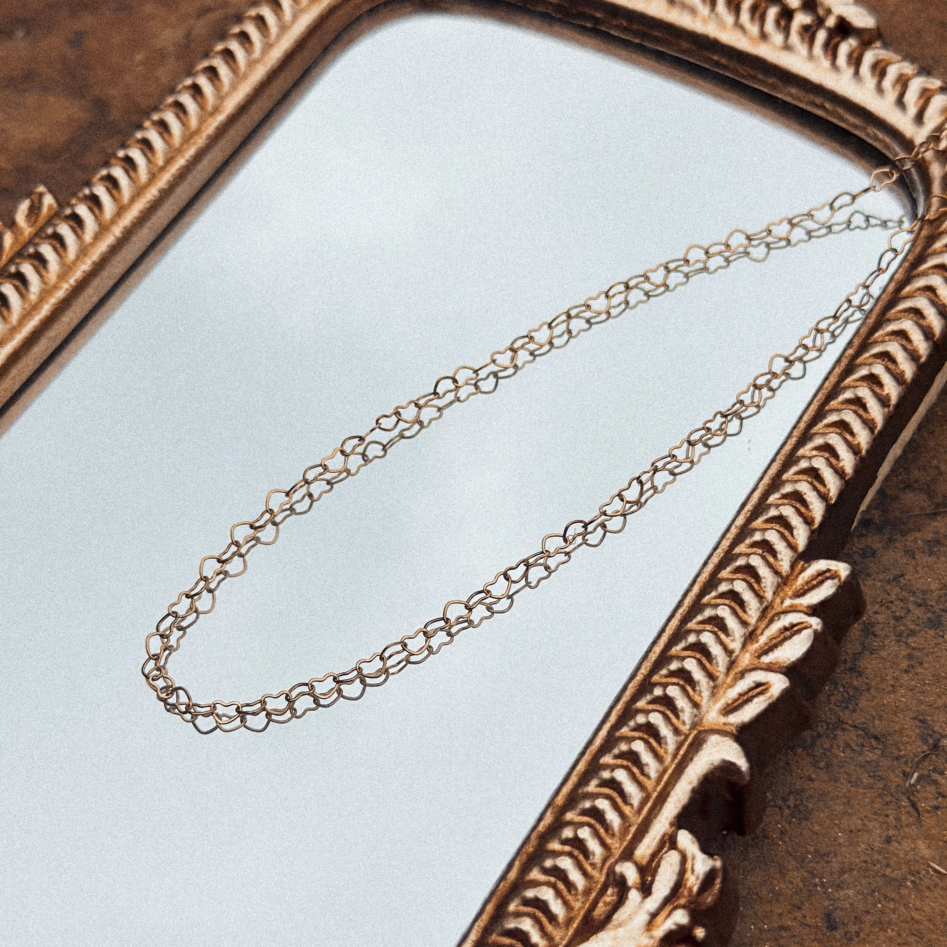 Golden Love Link Necklace - N40