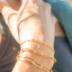 Paperclip Chain Bracelet: S131