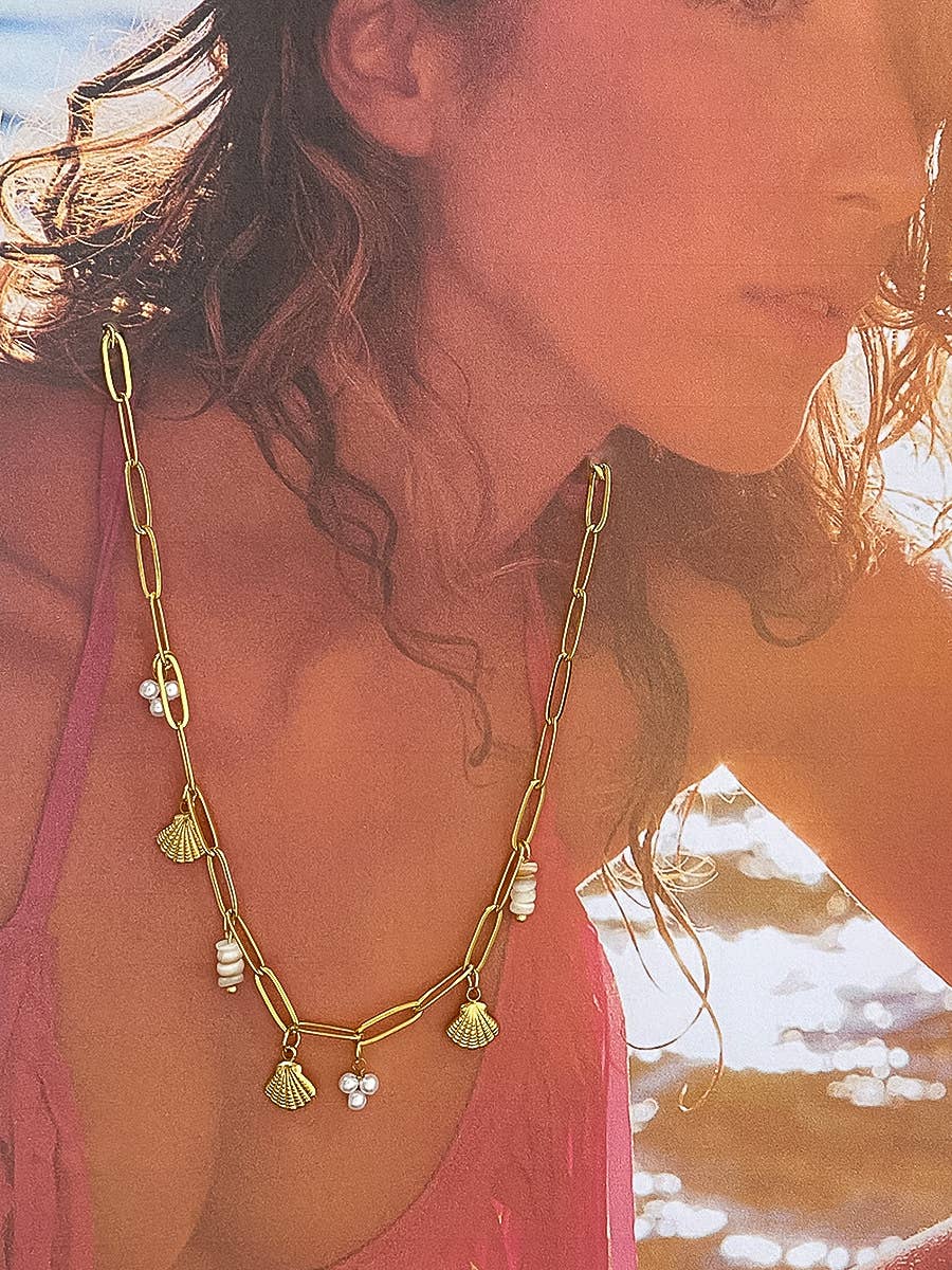 Shoreline Shine Charm Necklace - N47