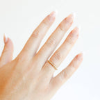 Ella Beaded Band Ring in Gold - B25