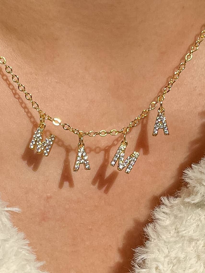 Mama Letter Necklace: N23