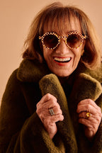 SARDINE - Georgie - Toasted Moxie Checkered Sunglasses