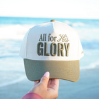 All For His Glory - Olive Trucker Hat