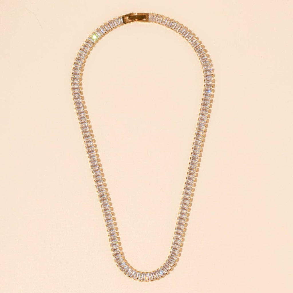 Clear Crystal Necklace - N7