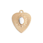 Daydream Crescent Howlite Charm - C99