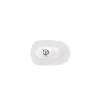 Coconut White | Tiny | Flat Round Clip