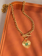 Après Green Heart Chain Necklace - N98