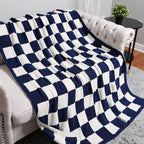 Checkerboard Patterned Throw Blanket: FC5