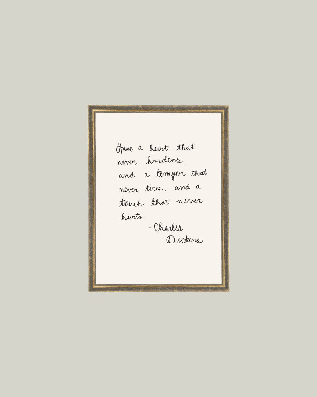 Have A Heart Framed Antique Print: 5x7