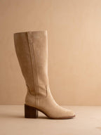 The Harriet | Almond Tall Riding Fall Boot: ALMOND / 10