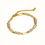 Rhinestone Chain Bracelet: S125